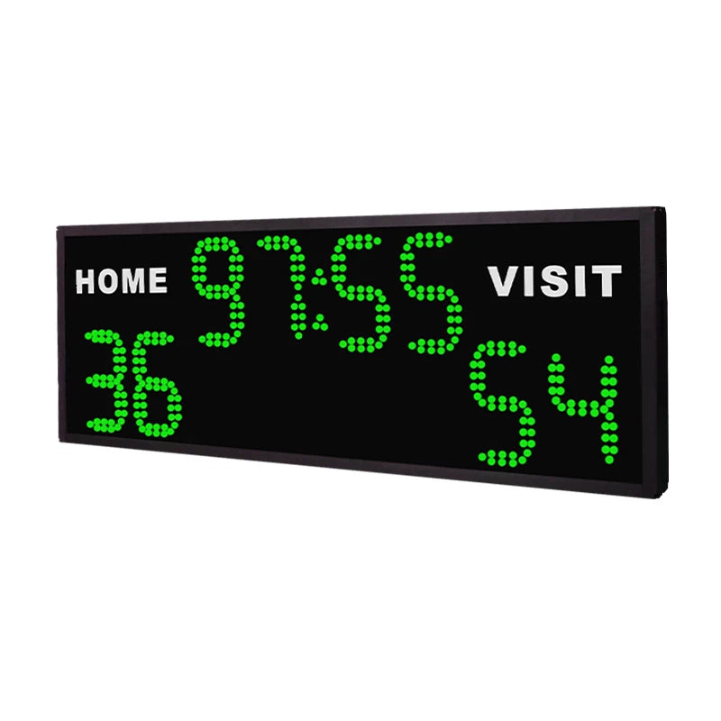 CHEETIE CP42 Portable Basketball Scoreboard with Shot Clock Outdoor LED Score Display and Game Time Countdown Court Equipment