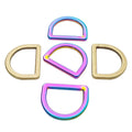 Wholesale 1/2'' 1 '' 1.5 '' 2 '' Metal D Ring Custom Size D Ring Buckle for Bags