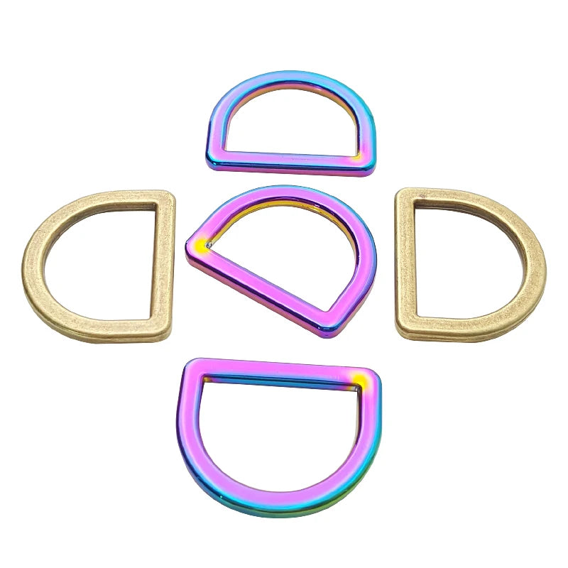Wholesale 1/2'' 1 '' 1.5 '' 2 '' Metal D Ring Custom Size D Ring Buckle for Bags