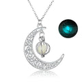 Latest Designer Solar Moon Shine Luminous Moon Pendant Necklace