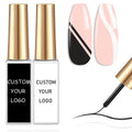 Nail Art UV Gel Polish French Style DIY LED Cured Non-Toxic Eco-Friendly 12 Colors Bottle Set
