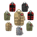 Everyday Carry Trauma Kit Water-Proof Nylon IFAK MOLLE Medical Pouch Rip-Away Tactical EMT First Aid Zipper Closure Waist Bags