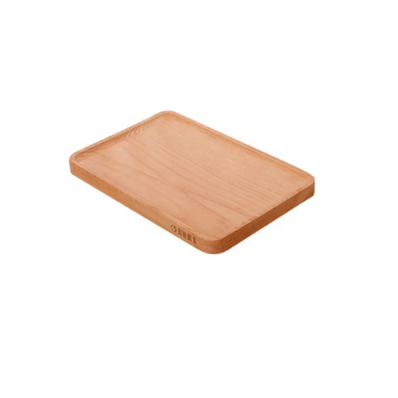 Restaurant Rectangle Wooden Tray Creative Beech Breakfast Bread Tray for Kitchen Food & Cake