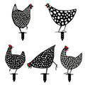 Gardening Ornaments Chicken Yard Art Garden Backyard Lawn Stakes Metal Hen Yard Decor Gift Easter Decoration