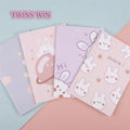 Cute Rabbit Notebook Homework Diary School Notebook Korea Stationery 2638