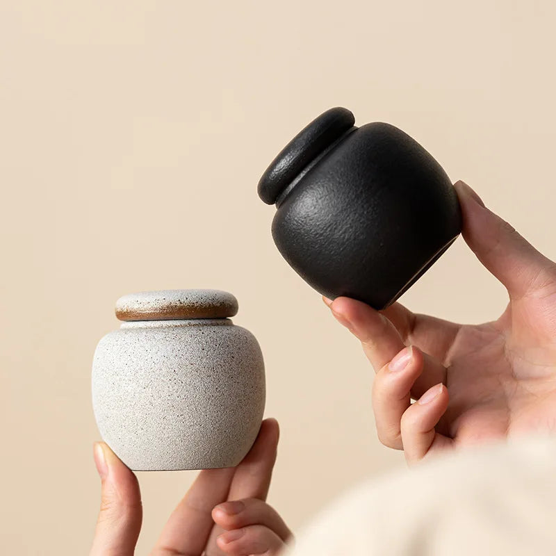MSH Mini Ceramic Urn for Pet Cremation Ashes Vintage Pottery Urn Mini Pet Urn for Ashes