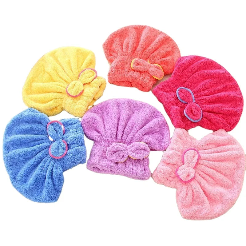 Wholesale Jacquard Embroidered Microfiber Head Towel Quick-Dry Water Absorption Disposable Compressed Hair Towel for Home Use