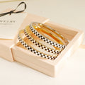Wholesale 316L Stainless Steel Bracelet Womens Gold Plated Fashion Bangle Stainless Steel Wire Bracelet for Party Gifts