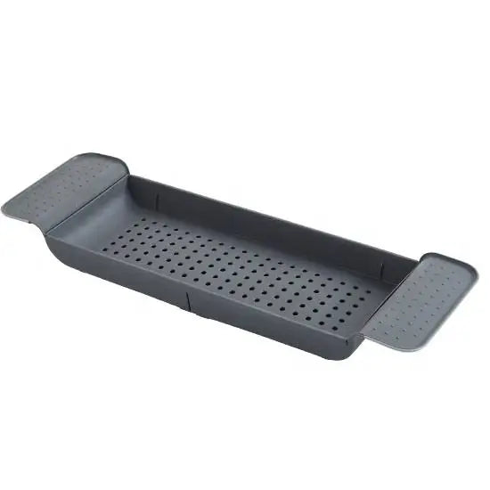 Multi-Function Retractable Bath Folding Storage Rack PP Large Plastic Bathtub Shelf Expandable Expanding Bathtub Tray