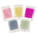 Wholesale Colorful Glitter Disposable Micro Brush for Eyelash Extension Lip Eyebrow Makeup Tool Micro Applicator
