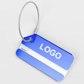 7.5cm Fashion Gift Metal Travel Luggage Tags Baggage Name Tags Suitcase Label Holder Aluminum Alloy Luggage Tag With Steel Ring