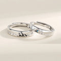 Latest Design Jewelry Couple Rings Wedding Finger Simple Rings Adjustable Mountain Sea Commemorative Jewelry Ring