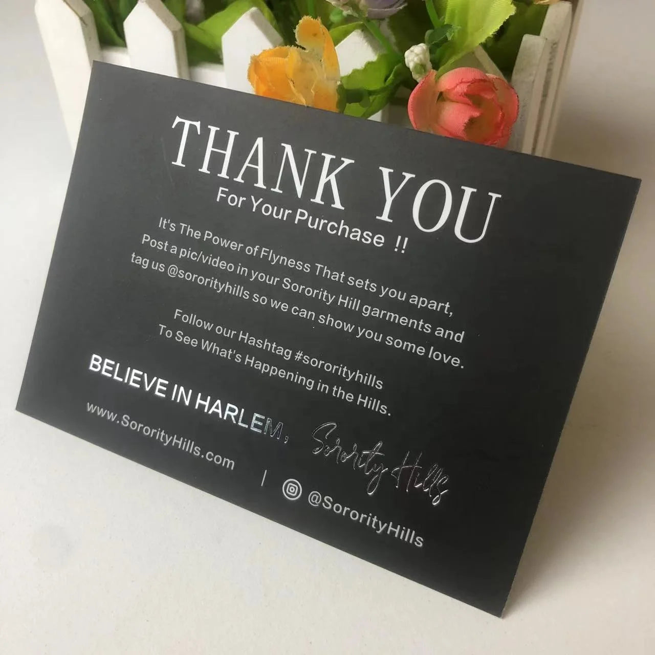 Custom Luxury Silver Foil Business Cards Thank You Greeting Card for Small Business Greeting With Logo Postcard Printing