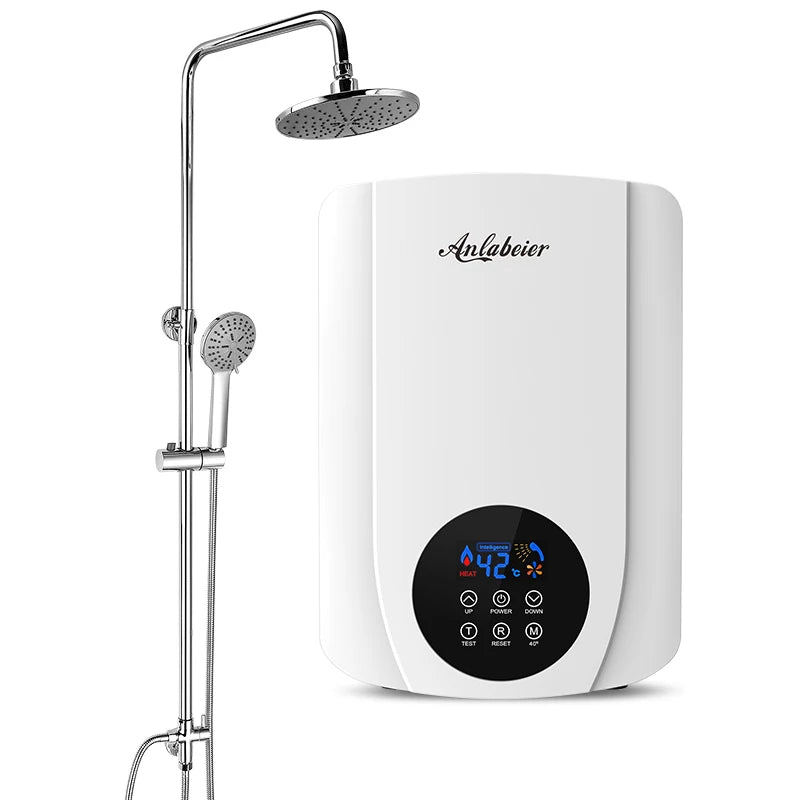 Oem Price Print Brand Name Elcb test Tankless Kitchen Shower Geyser Hot Electric Instant Water Heater