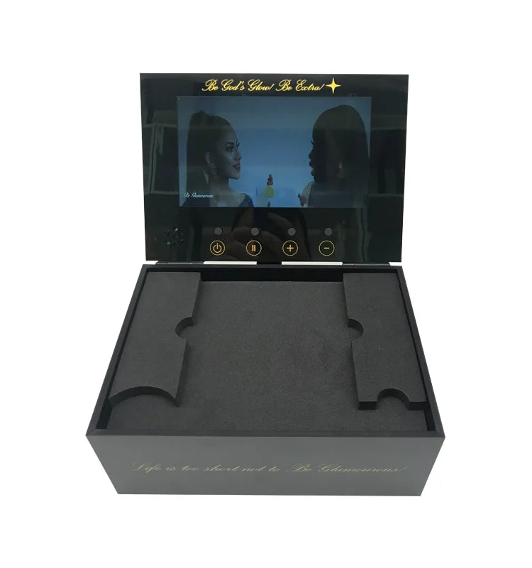 10 Inch Led Lcd Video Packaging Box Video Brochure Box with Video Screen