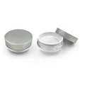 Bowl Shape 30g ABS Plastic Cosmetic Loose Powder Jar with Sifter Acrylic Base Customizable Empty Packaging Container Case