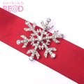 Silver Tone Crystal Rhinestone Snowflake Brooch Pin Women's Christmas Wedding Party Fashion Jewelry Gift Wholesale