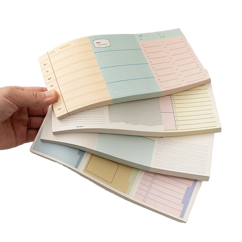 Vintage Style Creative 80-Page Memo Pad Loose Leaf Paper School Stationery for Planning and Notes