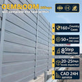Outdoor Noise Reducing Soundproof Acoustic Barrier Fence with Aluminum/Galvanized Materials and High Noise Reduction