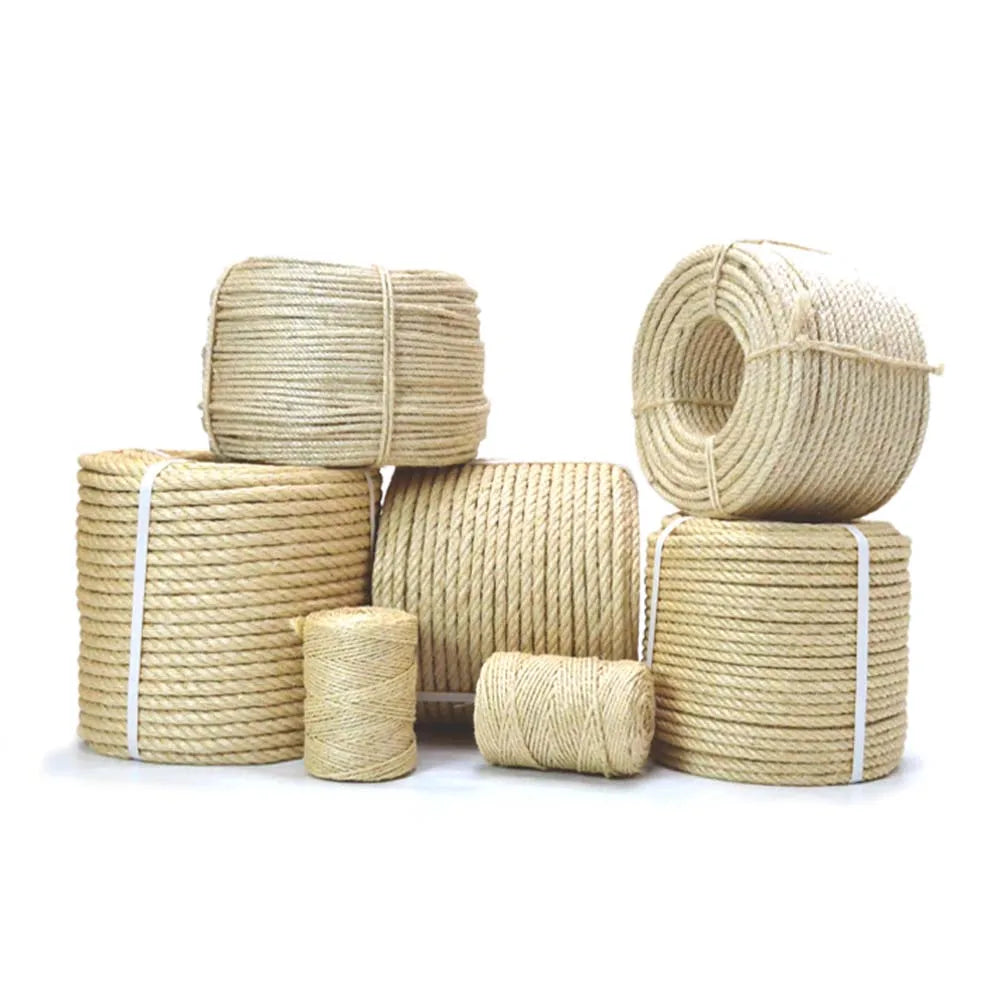 Cheap Price Sisal Baler Twine Twist Rope for Packaging and Tying by Balers Natural or Colored 0.5mm-3mm