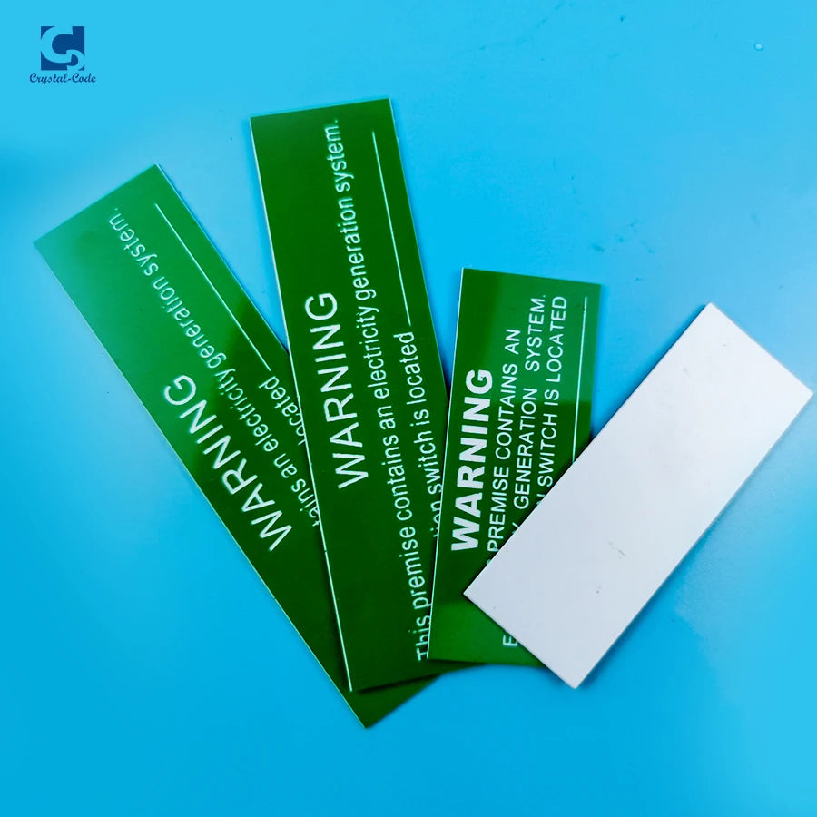 Self-Adhesive Printed Hang Tag Barcode Custom Polyester Waterproof Outdoor Heat Shrink Labels for Electrical Applications