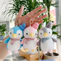 10cm Penguin Keychain Animal Stuffed Plush Toys Kawaii Mini Q Penguin Plush Keychain Toys Custom Sea Animal Plush Doll Key Chain