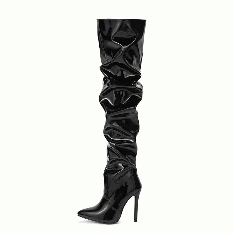 2025 New Designer Women's High Heel over Knee Boots Pointed Toe Winter Autumn Spring Snow Boots Fast Shipping by Manufacturer
