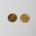 Brand New Custom Classic Silver Plastic Gold Coins