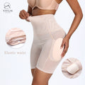 Padded Hip & Butt Enhancer Plus Size Women's Control Panties with Tummy Control Breathable Nylon/Spandex Shapewear