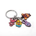 Hot Anime FNAF Fazbear Enamel Keychain Backpack Clothes Charms Holiday Gift for Kids