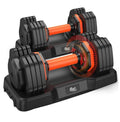 Gym Equipment Weight 25LB/11KG 12.5LB/5.5KG Adjustable Dumbbell for Fitness