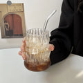 High Quality Clear Glass Coffee Cup Water Drop Shape for Home and Bar Customizable Logo Quality Mugs for Parties
