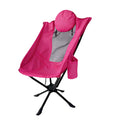 High Quality Outdoor Swivel Folding Chair Portable Foldable Aluminum Camping Chair Modern Design with Pillow for Park Beach Use