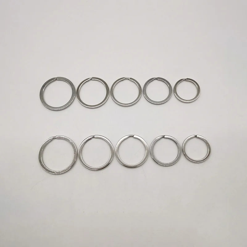 Key Rings 1 Inch Key Rings/Metal Keychain Rings/Split Keyrings Flat Ring for Home Car Office Keys Attachment