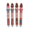 Cartoon Capybara Ballpoint Pen 10-color Multi-Function Pen Stationery Ballpoint Pens