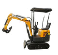 Mini Excavator Micro Digger 1 Ton Small Bagg High Top Mini Excavator