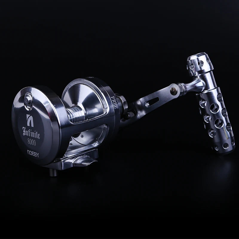 Noeby Full Metal Body Drag Power Big Game Overhead Slow Jigging Fishing Reel