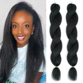 Crochet Vixen Braids Style Bundles 24inch Kinky Straight Low Temperature Flame Retardant Fiber for Black Women Hair Extension