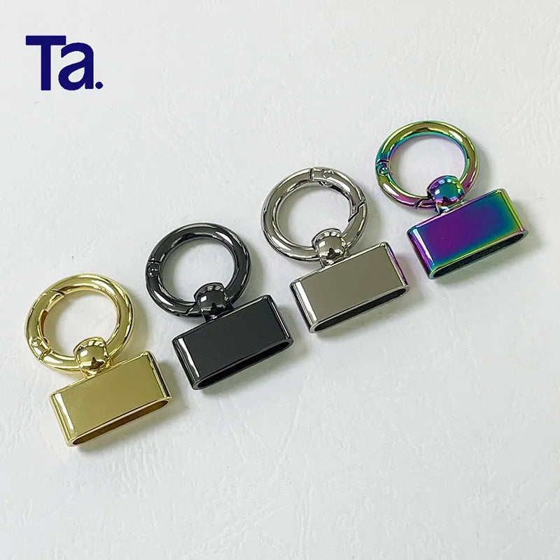 Wholesale Factory Llavero 25mm Metal Keychain High Corrosion Resistance Key Fob Metal Spring Rings for Keychains