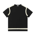 Free Shipping Luxury Designer Men's T-Shirts Casual Front Logo Embroidery 100% Cotton Solid Breathable Regular Fit Streetwear