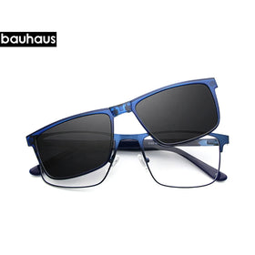X109 Popular New Metal Frame with Foldable Clip on Polarized Sunglasses
