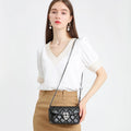 Oem Custom Ladies Genuine Leather Crossbody Bag with Chains Letter Pattern Summer/Winter Fashion Single Strap