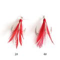NewBility 8# 6# 4# 2# High Carbon Steel Metal Jigs Hooks Jigging Fishing Jig Treble Hook