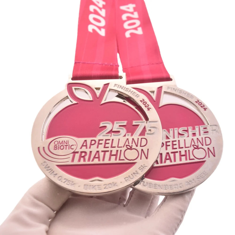 High Quality Custom Design Triathlon Medals for Apelland Kids Triathlon Finisher Medals Marathon Swimming Running Cycling Medal