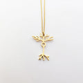 Tiny Neuron Cell Necklace 18K Gold Plated Stainless Steel Neurone Cell Necklace Science Jewelry for Women Teacher Chemistry