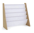 Toddler-sized Kids Bookshelf  Deep Sleeves White Kids Book Rack Storage Bookshelf