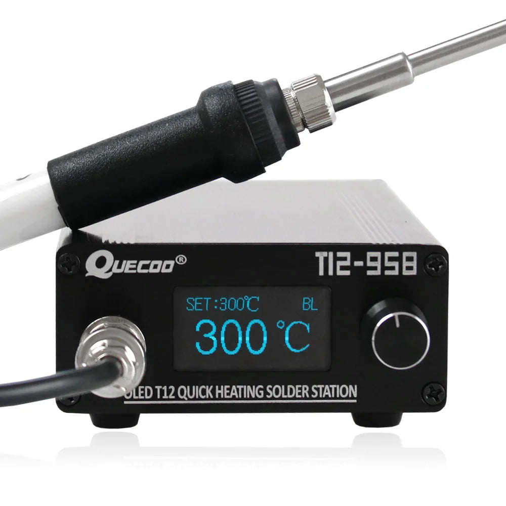 STM32 V3.1s T12-958 Soldering Station Electronic Soldering Iron 1.3inch Digital Station Solder Iron Tip Welding Tool 907 Handle