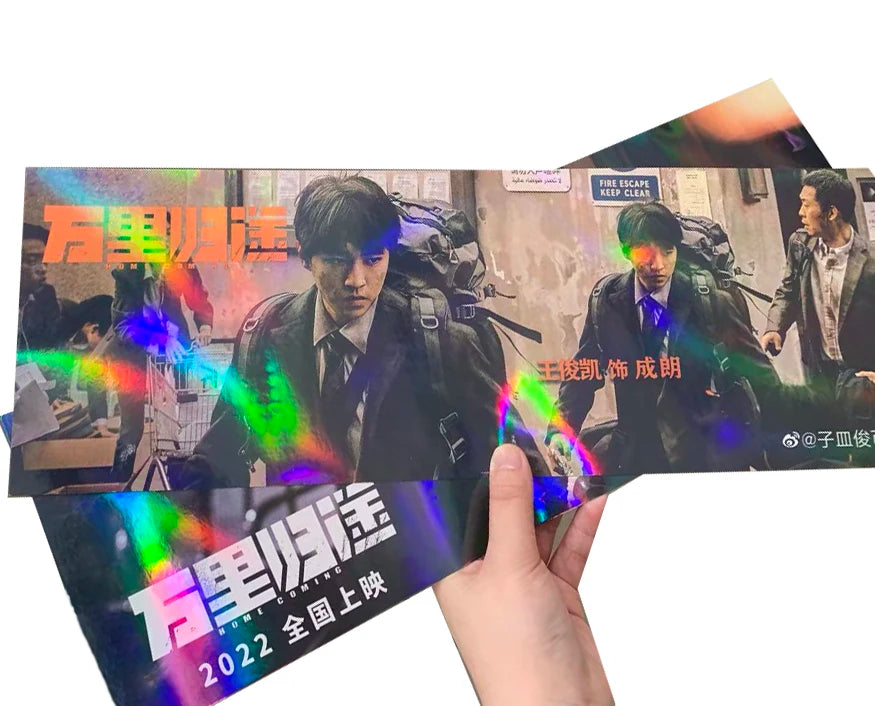Hologram Art Paper Idol Tour Concert Slogan Banner Kpop