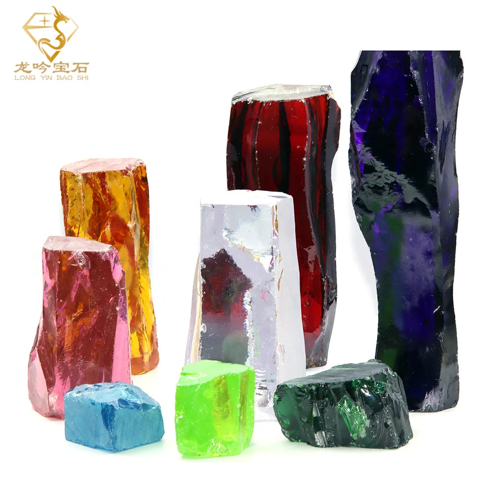 Cubic Zirconia Rough Material 5A Quality Cubic Zirconia Fancy Color CZ Loose Stones Raw Material CZ Rough