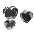 Small Bridge Hot Sale Creative Clear Glass Block Cube Blank Heart Shape Crystal for 3D Photo Laser Engraving Souvenirs Gift